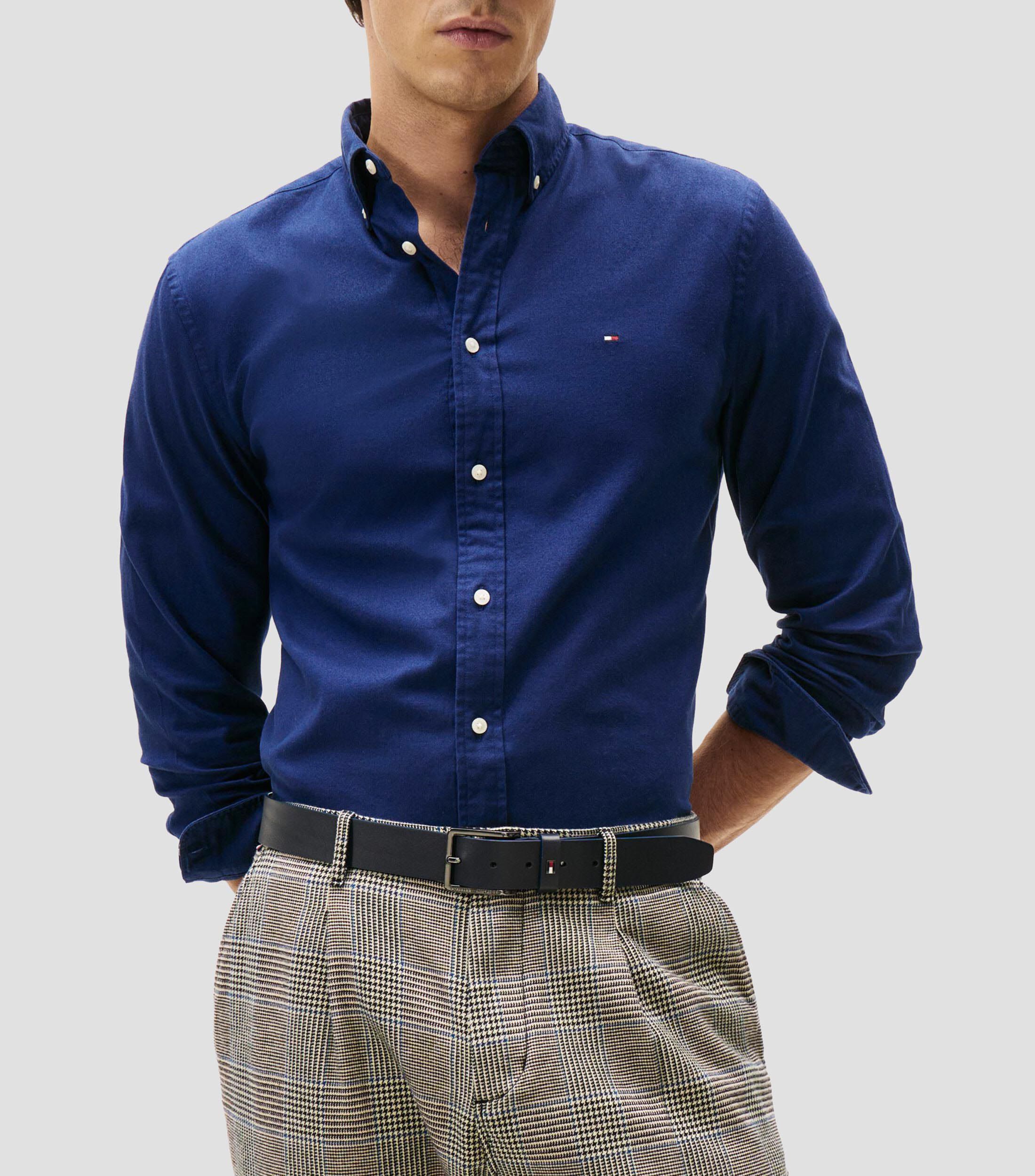 Camisa con logo manga larga Hombre